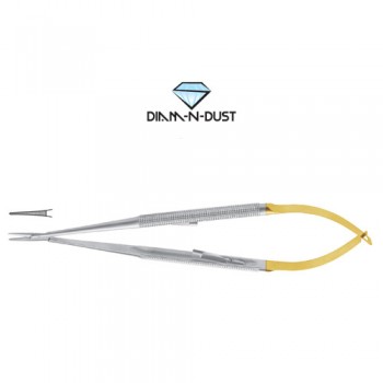 Diam-n-Dust™ Castroviejo Micro Needle Holder Straight - Extra Delicate - With Lock Stainless Steel, 14 cm - 5 1/2"